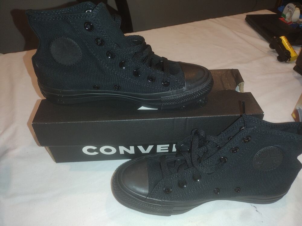 Size 4 Men's 6 Womens- Converse Chuck Taylor All Star High All Black New In Box